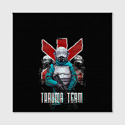 Холст квадратный CYBERPUNK TRAUMA TEAM, цвет: 3D-принт — фото 2