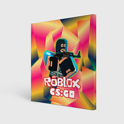 Холст квадратный CS:GO Roblox, цвет: 3D-принт