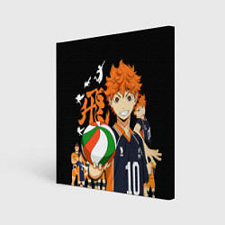 Холст квадратный ВОЛЕЙБОЛ!! HAIKYUU!!, цвет: 3D-принт