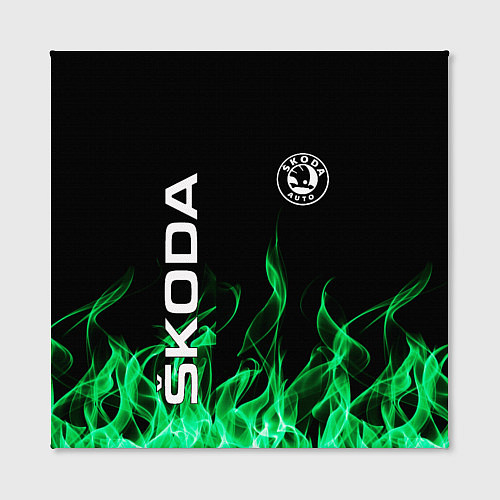 Картина квадратная SKODA / 3D-принт – фото 2
