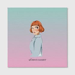 Холст квадратный Queens Gambit Ход Королевы, цвет: 3D-принт — фото 2