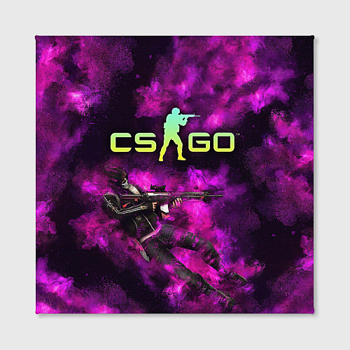 Картина квадратная CS GO Purple madness / 3D-принт – фото 2