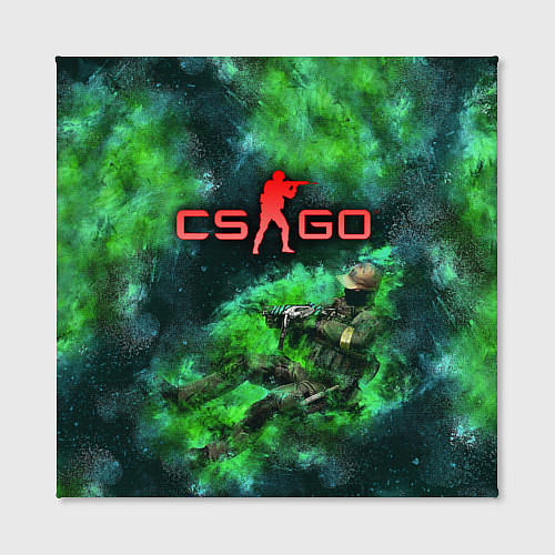 Картина квадратная CS GO Green rage / 3D-принт – фото 2