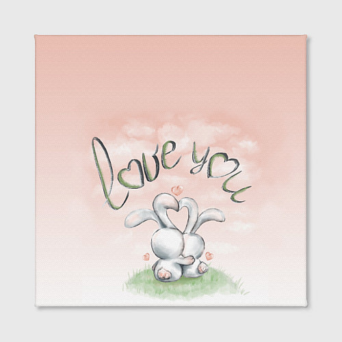 Картина квадратная Люблю тебя / 3D-принт – фото 2