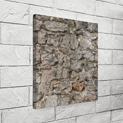 Холст квадратный Сломанная стена, цвет: 3D-принт — фото 2
