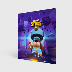 Холст квадратный Генерал Гавс brawl stars, цвет: 3D-принт