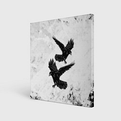 Холст квадратный Gothic crows, цвет: 3D-принт