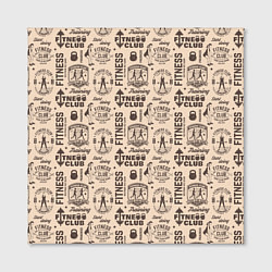 Холст квадратный Fitness, цвет: 3D-принт — фото 2