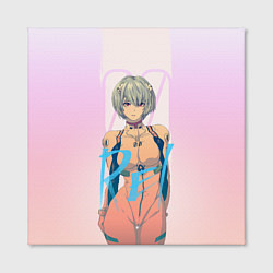 Холст квадратный Rei Ayanami, цвет: 3D-принт — фото 2