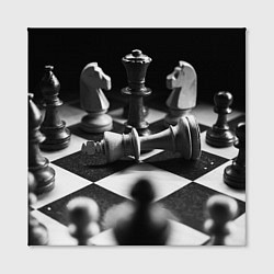 Холст квадратный Шахматы, цвет: 3D-принт — фото 2