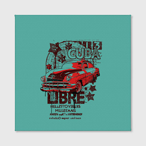 Картина квадратная CUBA CAR / 3D-принт – фото 2