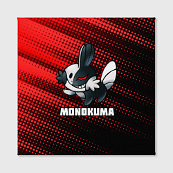 Холст квадратный MONOKUMA ROBOT, цвет: 3D-принт — фото 2