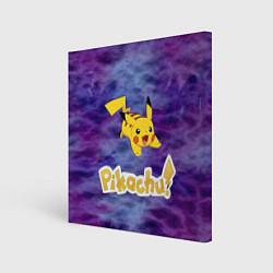 Холст квадратный Pikachu Blue&Rose K&C, цвет: 3D-принт