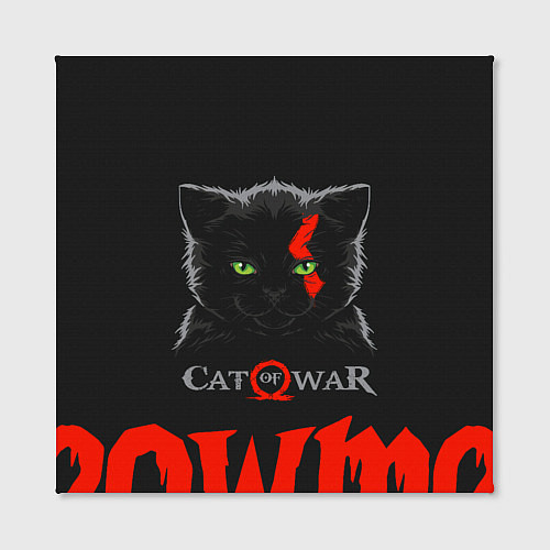 Картина квадратная Cat of war / 3D-принт – фото 2