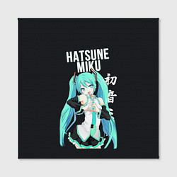 Холст квадратный Hatsune Miku Хацунэ Мику, цвет: 3D-принт — фото 2