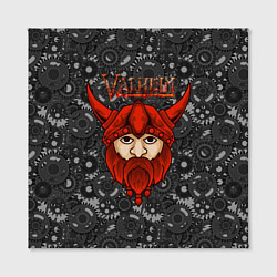 Холст квадратный Valheim красный викинг, цвет: 3D-принт — фото 2
