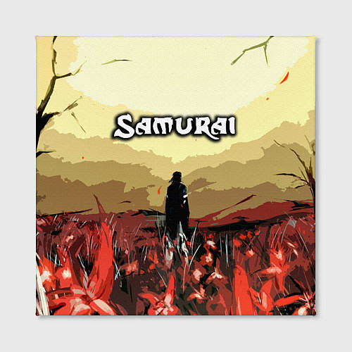 Картина квадратная SAMURAI PROJECT RED / 3D-принт – фото 2