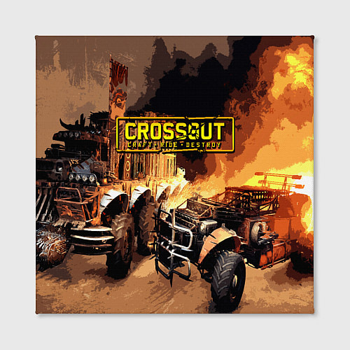 Картина квадратная Crossout Online / 3D-принт – фото 2