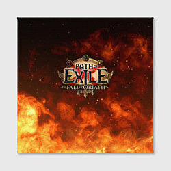 Холст квадратный Path of Exile Logo Путь изгнанника Лого Z, цвет: 3D-принт — фото 2