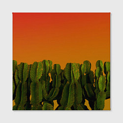 Холст квадратный Кактусы на закате, цвет: 3D-принт — фото 2