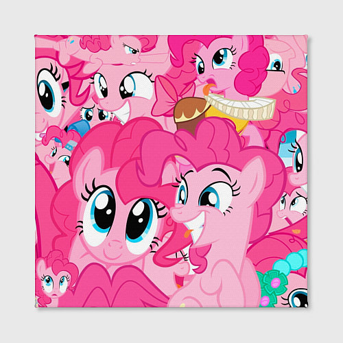 Картина квадратная Pinkie Pie pattern / 3D-принт – фото 2