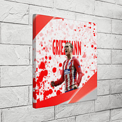 Холст квадратный Антуан Гризманн Antoine Griezmann спина Z, цвет: 3D-принт — фото 2