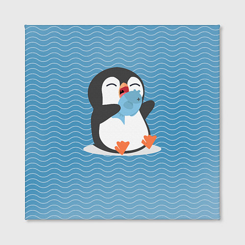 Картина квадратная Пингвин / 3D-принт – фото 2