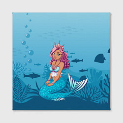 Холст квадратный Mermaid Русалка Русалочка, цвет: 3D-принт — фото 2