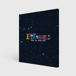 Холст квадратный Astroworld, цвет: 3D-принт