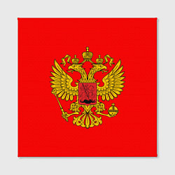 Холст квадратный РОССИЯ RUSSIA UNIFORM, цвет: 3D-принт — фото 2