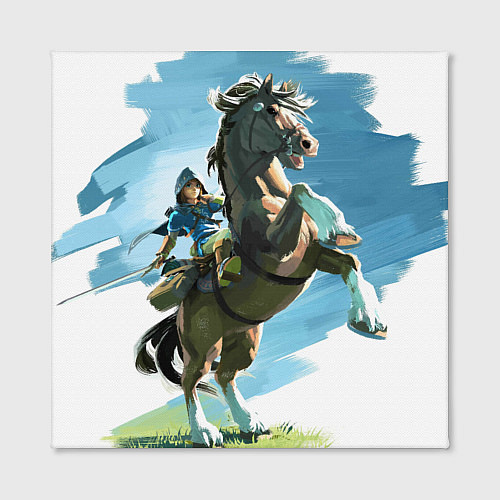 Картина квадратная Линк на коне / 3D-принт – фото 2