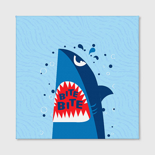 Картина квадратная Акула bite / 3D-принт – фото 2