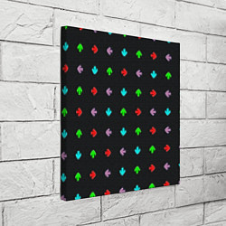 Холст квадратный Friday night funky arrows, цвет: 3D-принт — фото 2