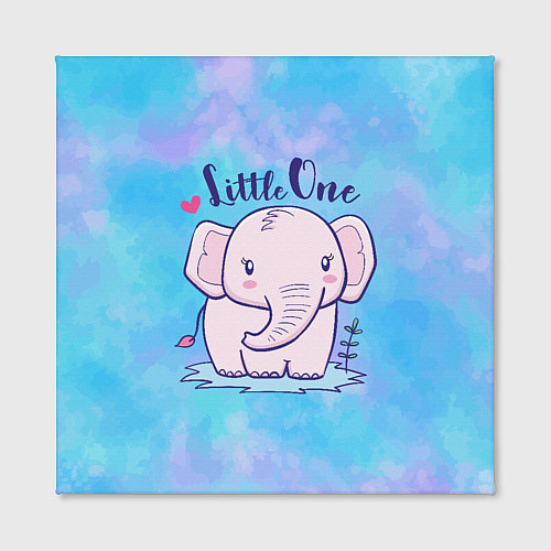 Картина квадратная Маленький слоненок / 3D-принт – фото 2