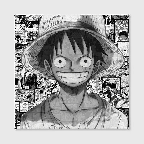 Картина квадратная Луфи улыбается one piece / 3D-принт – фото 2