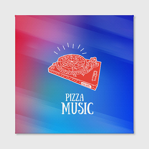 Картина квадратная PIZZA MUSIC / 3D-принт – фото 2