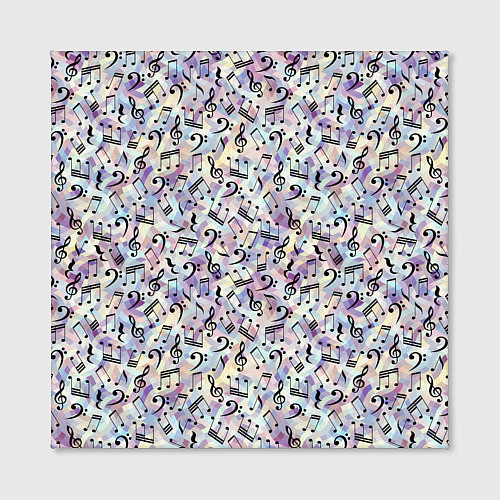 Картина квадратная Музыкальные Ноты / 3D-принт – фото 2