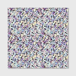 Холст квадратный Музыкальные Ноты, цвет: 3D-принт — фото 2