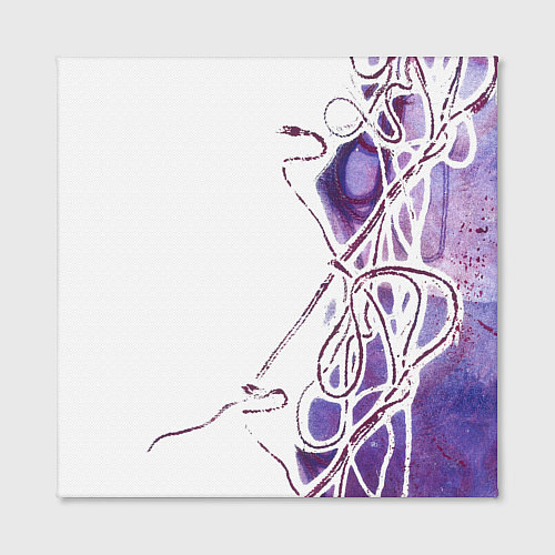 Картина квадратная Фиолетовые нити / 3D-принт – фото 2
