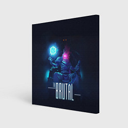 Холст квадратный The Brutal, цвет: 3D-принт