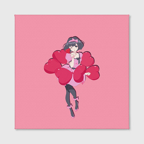 Картина квадратная Аниме Девушка Любовь / 3D-принт – фото 2