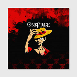 Холст квадратный Луффи One Piece Большой куш, цвет: 3D-принт — фото 2