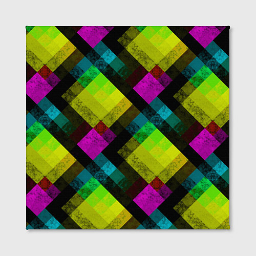 Картина квадратная Абстрактный разноцветный узор / 3D-принт – фото 2