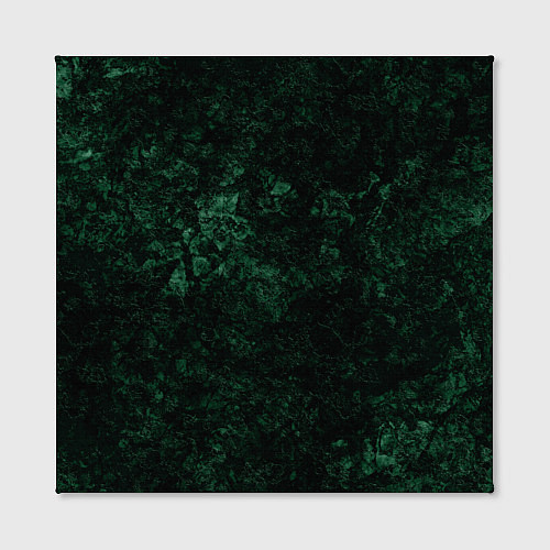 Картина квадратная Темно-зеленый мраморный узор / 3D-принт – фото 2