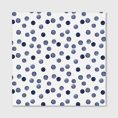 Картина квадратная Акварельный синий горох / 3D-принт – фото 2