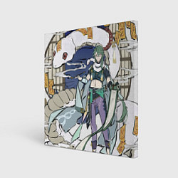 Холст квадратный Бай Чжу, цвет: 3D-принт