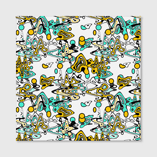 Картина квадратная Абстрактный современный узор в стиле граффити / 3D-принт – фото 2