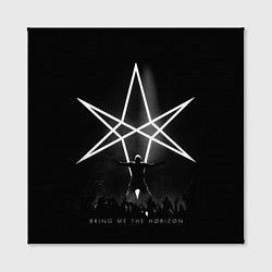 Холст квадратный Bring Me the Horizon концерт, цвет: 3D-принт — фото 2