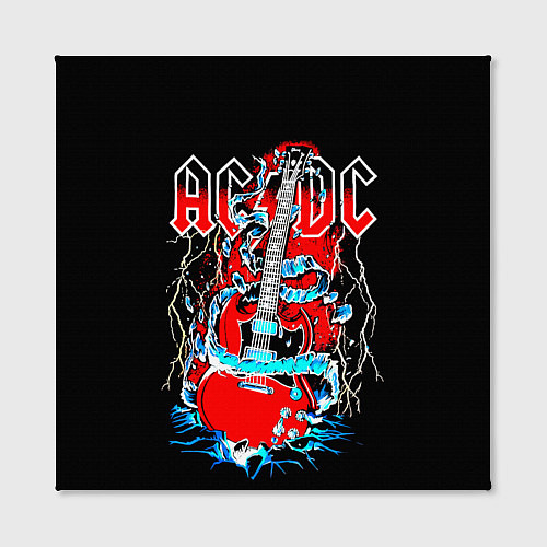 Картина квадратная ACDC гитара / 3D-принт – фото 2