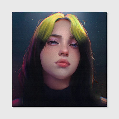 Картина квадратная Billie Eilish: Рисунок / 3D-принт – фото 2